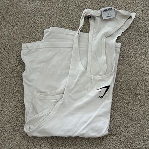 Gymshark white Sleeveless lifting tank top